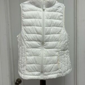 Love Tree White Quilted Vest